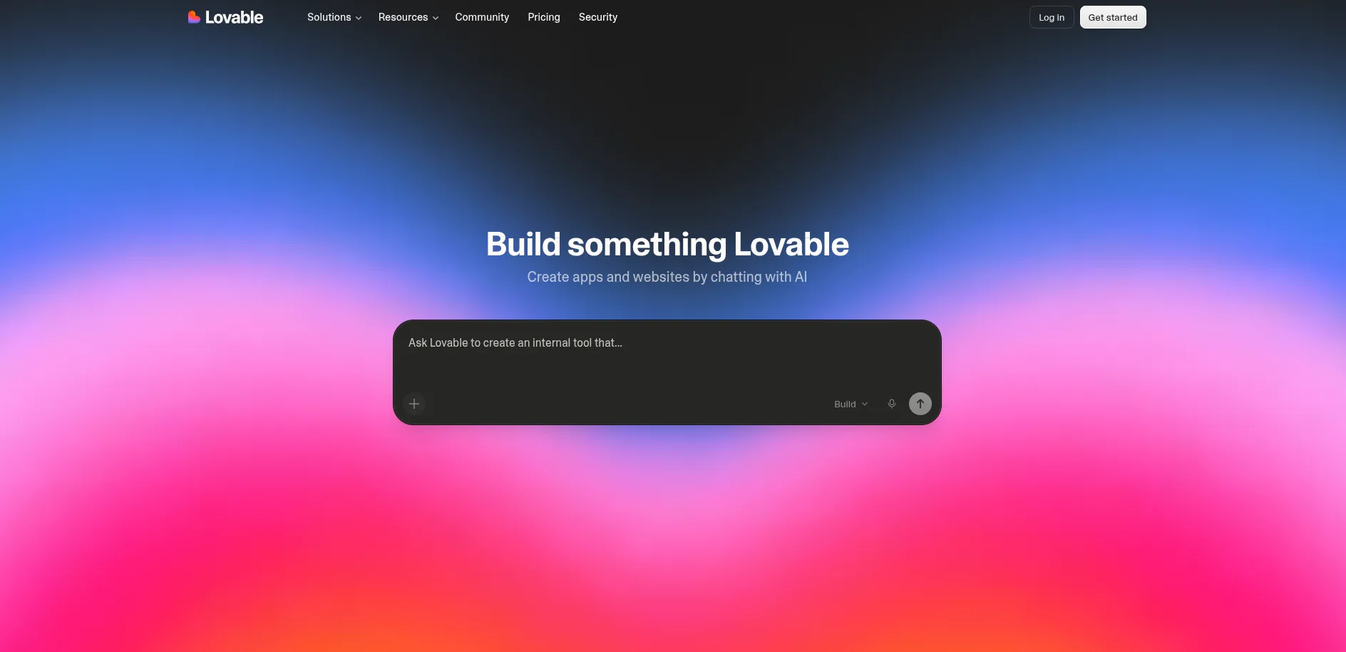 Lovable AI screenshot