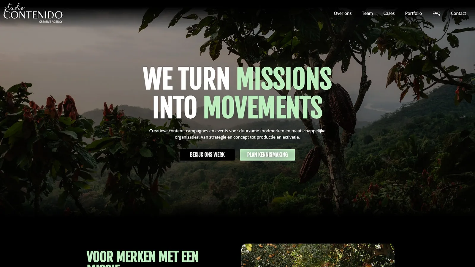 Studio Contenido — website na de opfrisbeurt